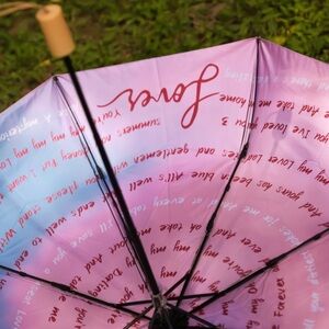 Lover Umbrella Taylor Swift Blue Pink Lyrics Swiftie Anniversary Gift